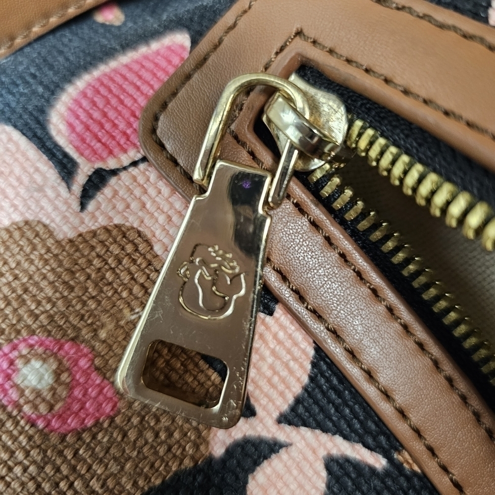 SPARTINA 449 Floral Linen and Leather shoulder bag - Picture 8 of 16